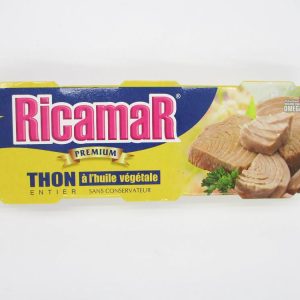 Ricamar Thon a l’huile végétale sans conservateur (3x65g): 195g