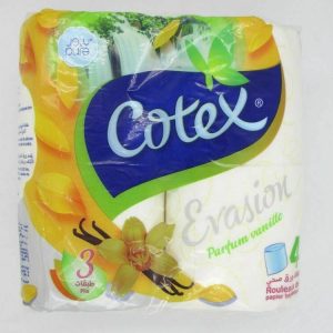 Cotex Evasion Parfum Vanille 4rx papier hyg